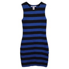 Robe moulante à rayures « Rigmora » de Diane Von Furstenberg, en laine mélangée bleue