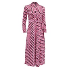 Diane Von Furstenberg Sana Geometric-Print Midi Dress in Multicolor Viscose
