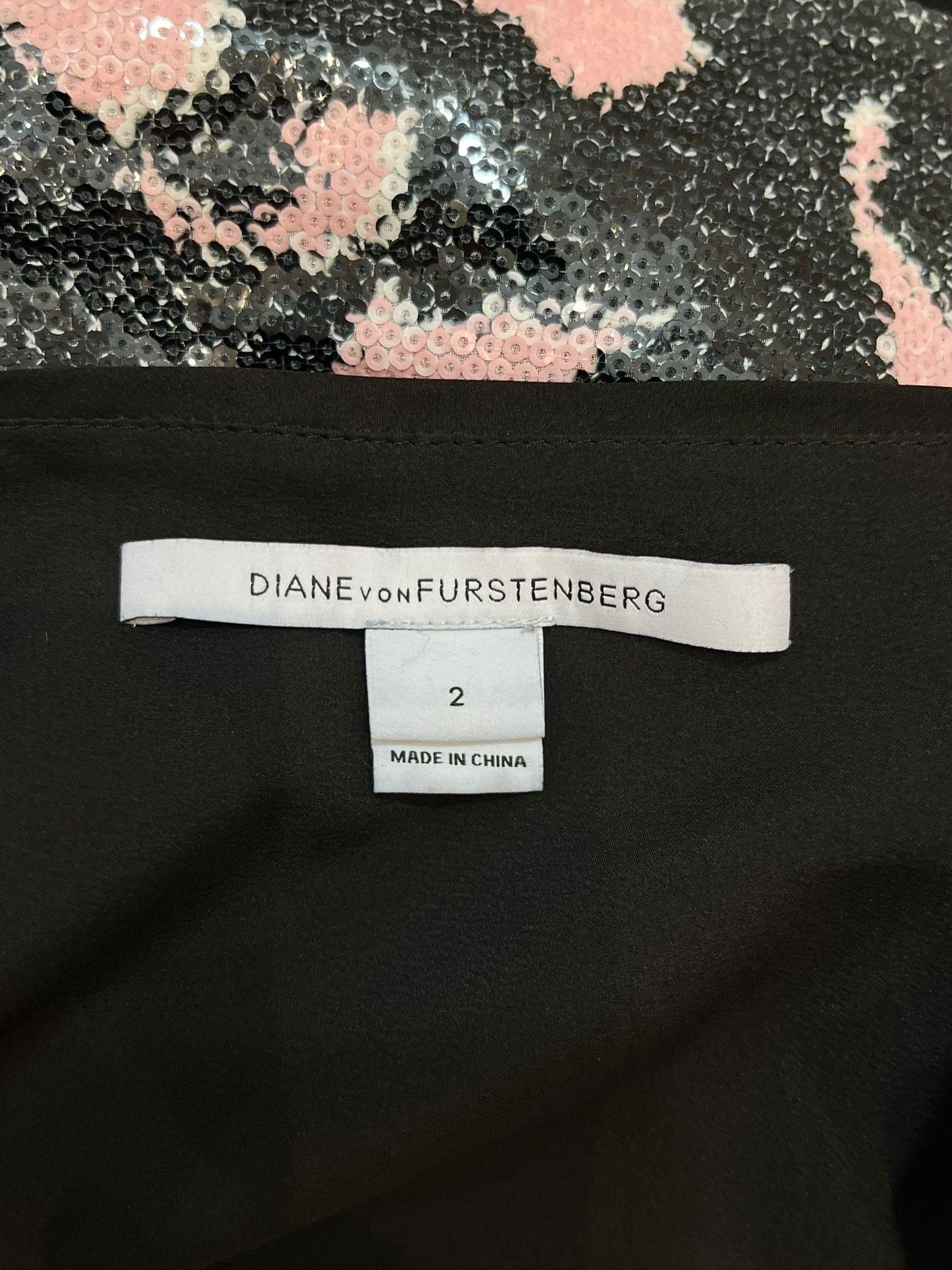 Diane Von Furstenberg Sequin Mini Skirt For Sale 1