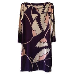 Diane Von Furstenberg Silk Mid-Length Dress in Purple 