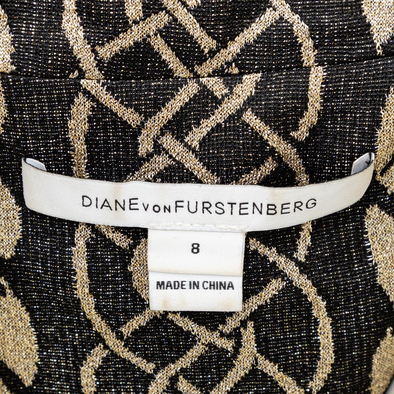 Diane von Furstenberg Sparkling Wrap Dress - '00s For Sale at 1stDibs