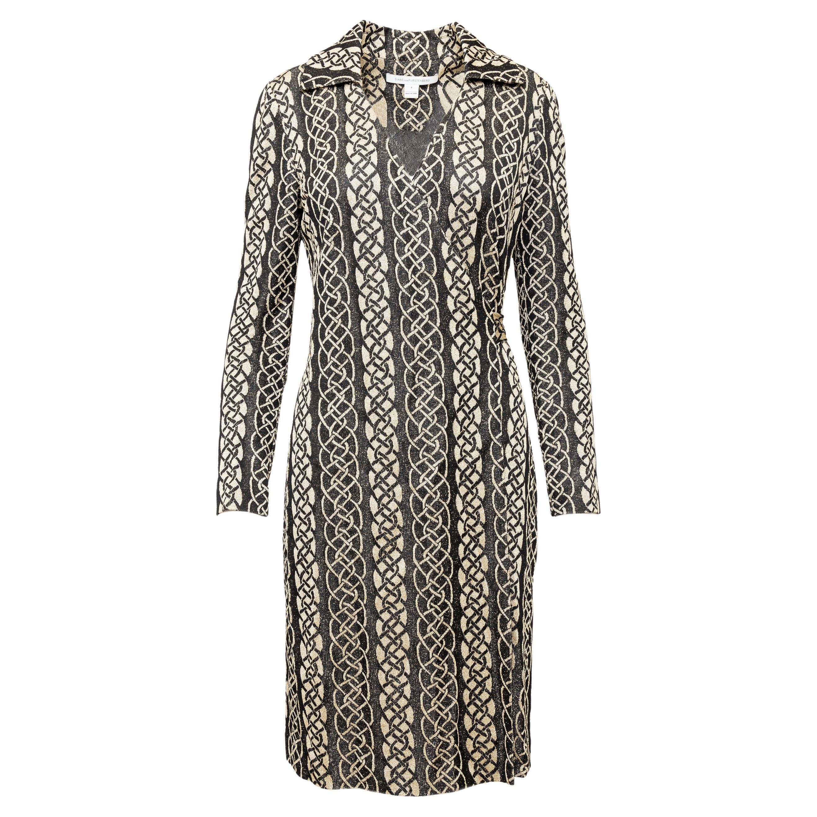 Diane von Furstenberg Sparkling Wrap Dress - '00s For Sale