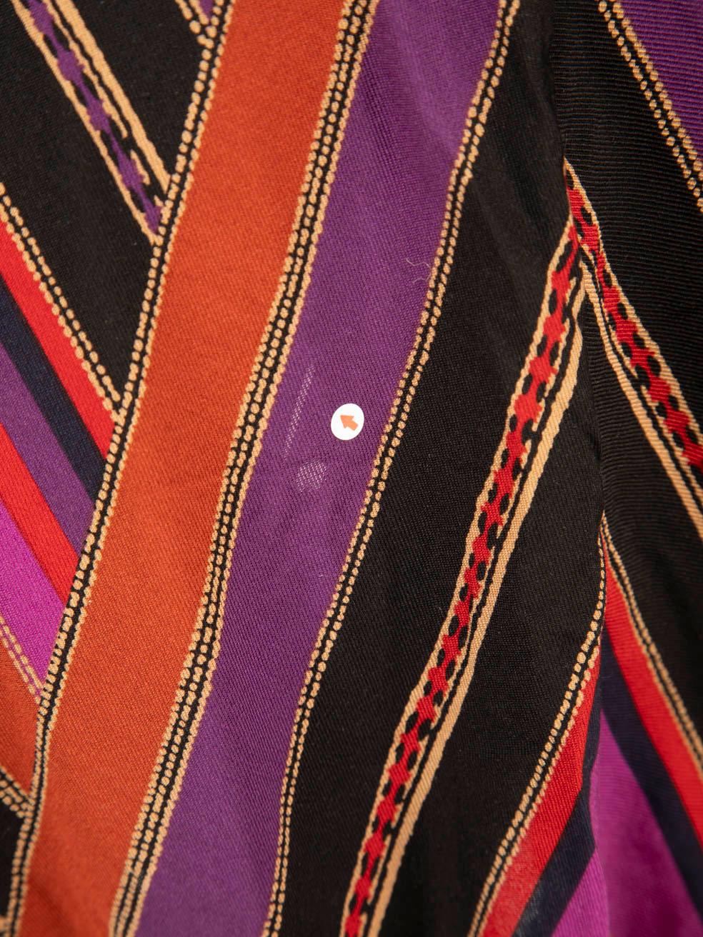 Diane Von Furstenberg - Robe en soie rayée, taille M Pour femmes en vente