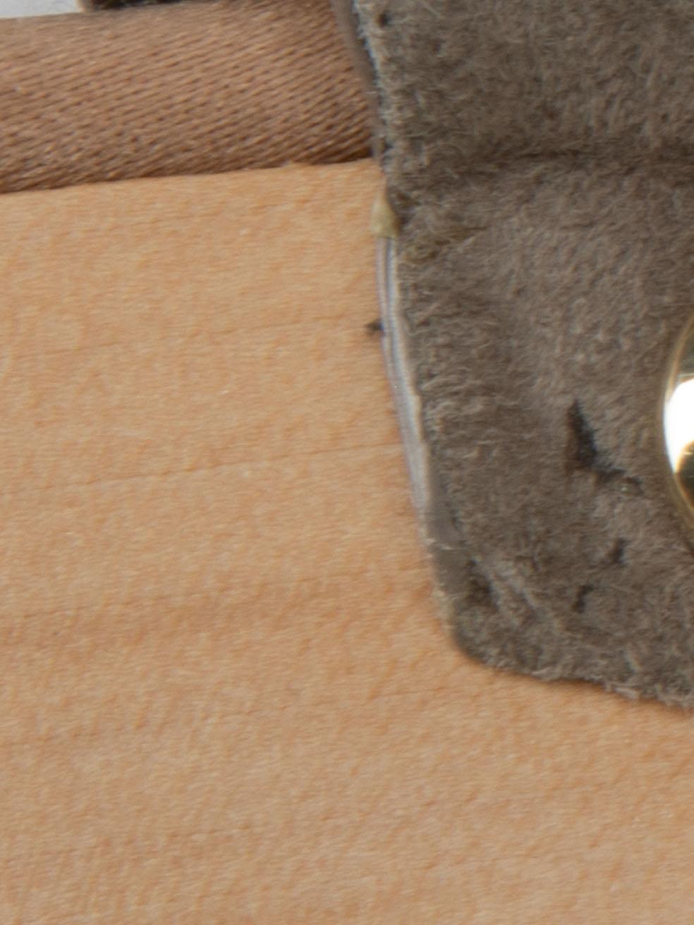 Diane Von Furstenberg Taupe Wildleder Plateausandalen Größe IT 41 im Angebot 1