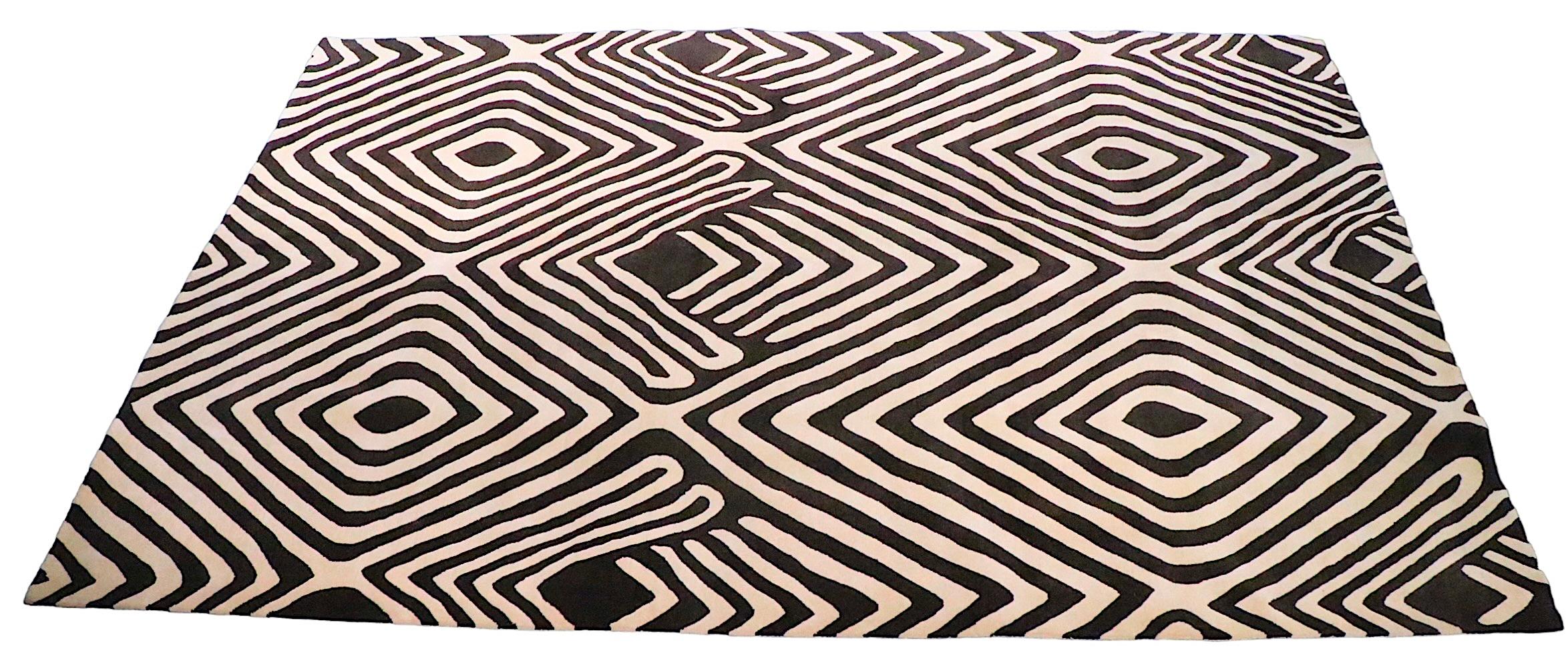 Diane Von Furstenberg Tribal Diamond Pattern Carpet for The Rug Company, c 2019 10