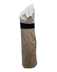 Knie langes Kleid mit V-Ausschnitt von Diane von Fürstenberg aus mehrfarbiger Seide
