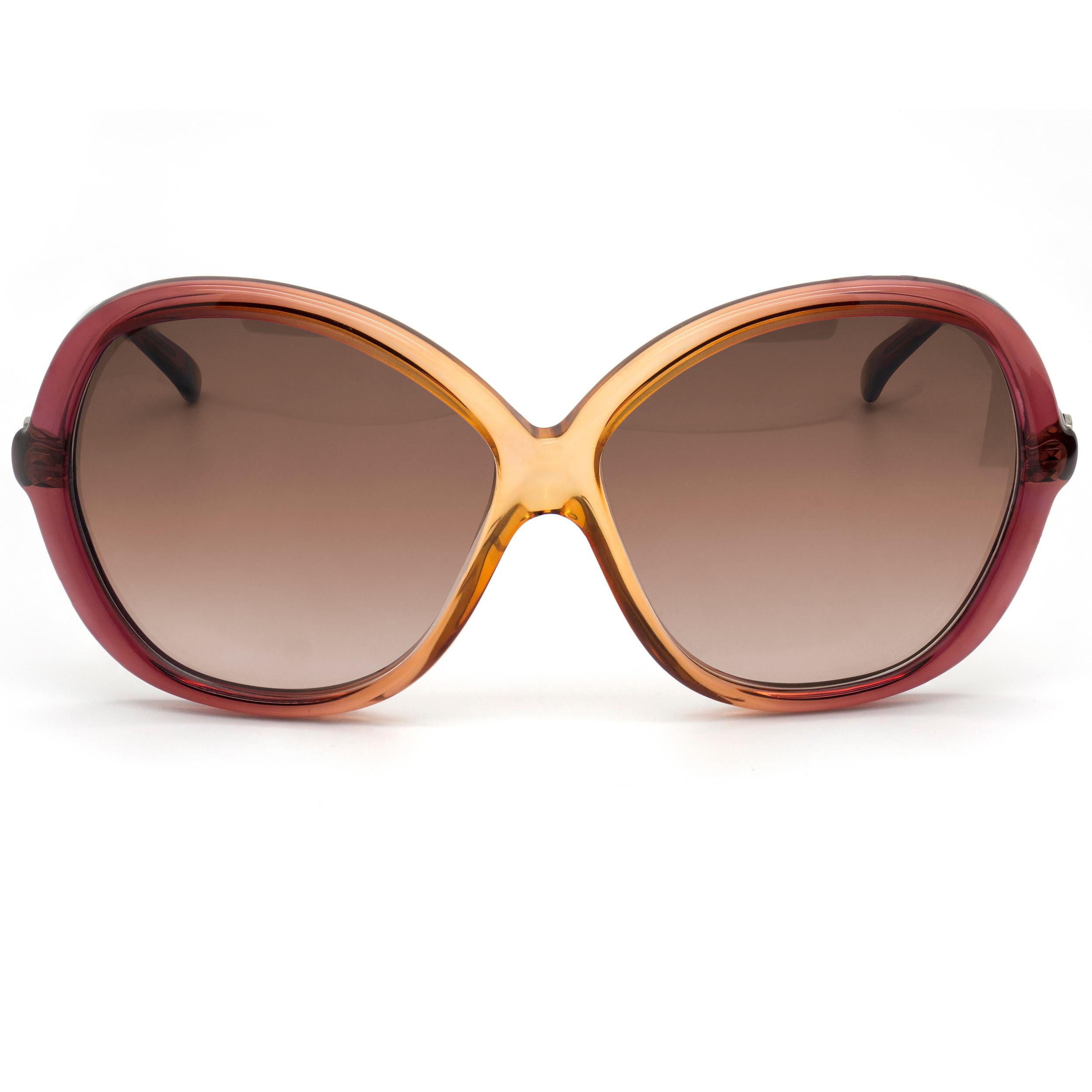Diane von Furstenberg Vintage-Sonnenbrille, Frankreich 70er-Jahre (Braun) im Angebot