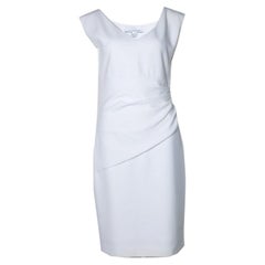 Diane Von Furstenberg, white draped dress
