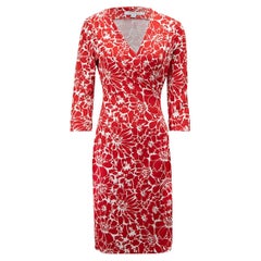 Diane Von Furstenberg Women's Floral Print Wrap Dress