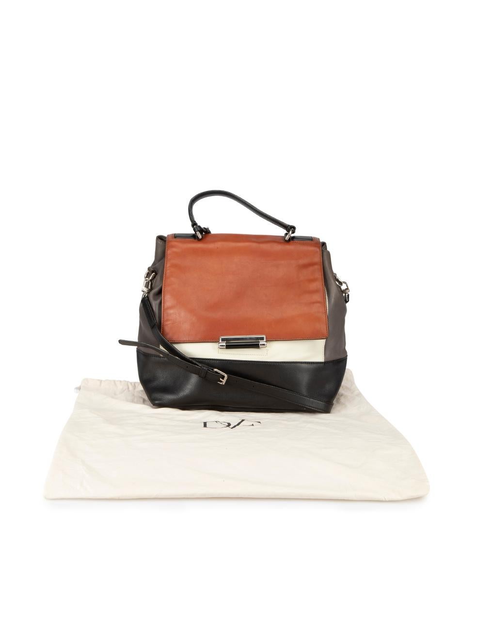 Diane Von Furstenberg Women's Leather Colour Block Crossbody Bag 7
