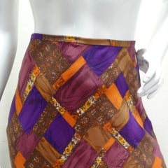 Diane Von Furstenberg Y2K Printed Silk Maxi Skirt