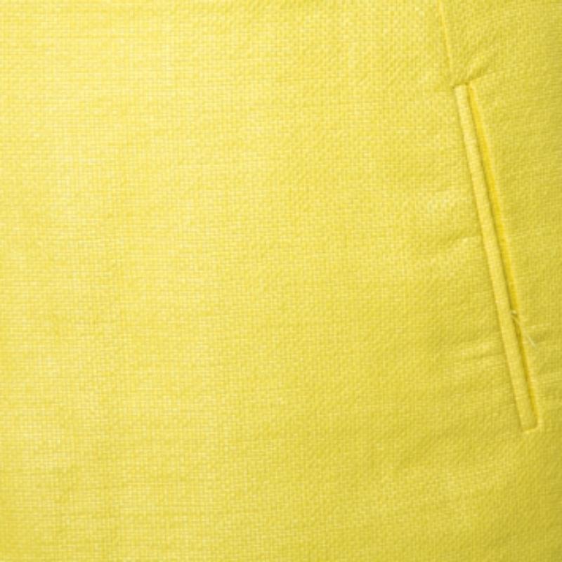 Women's Diane Von Furstenberg Yellow Coated Raffia Elley Mini Skirt S For Sale