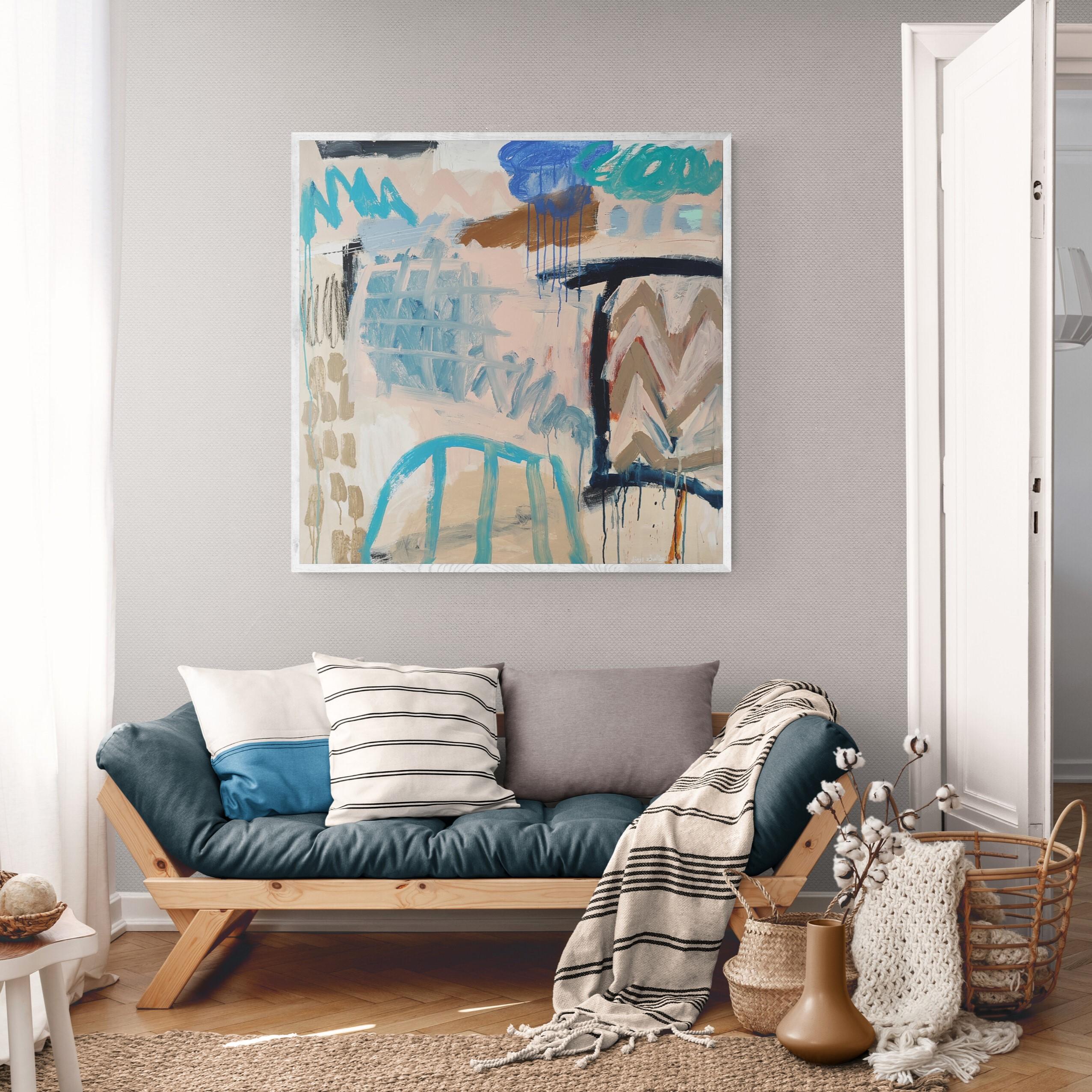 Giorni miti II. Un quadro astratto originale di Diane, Painting by Diane Whalley in vendita 2