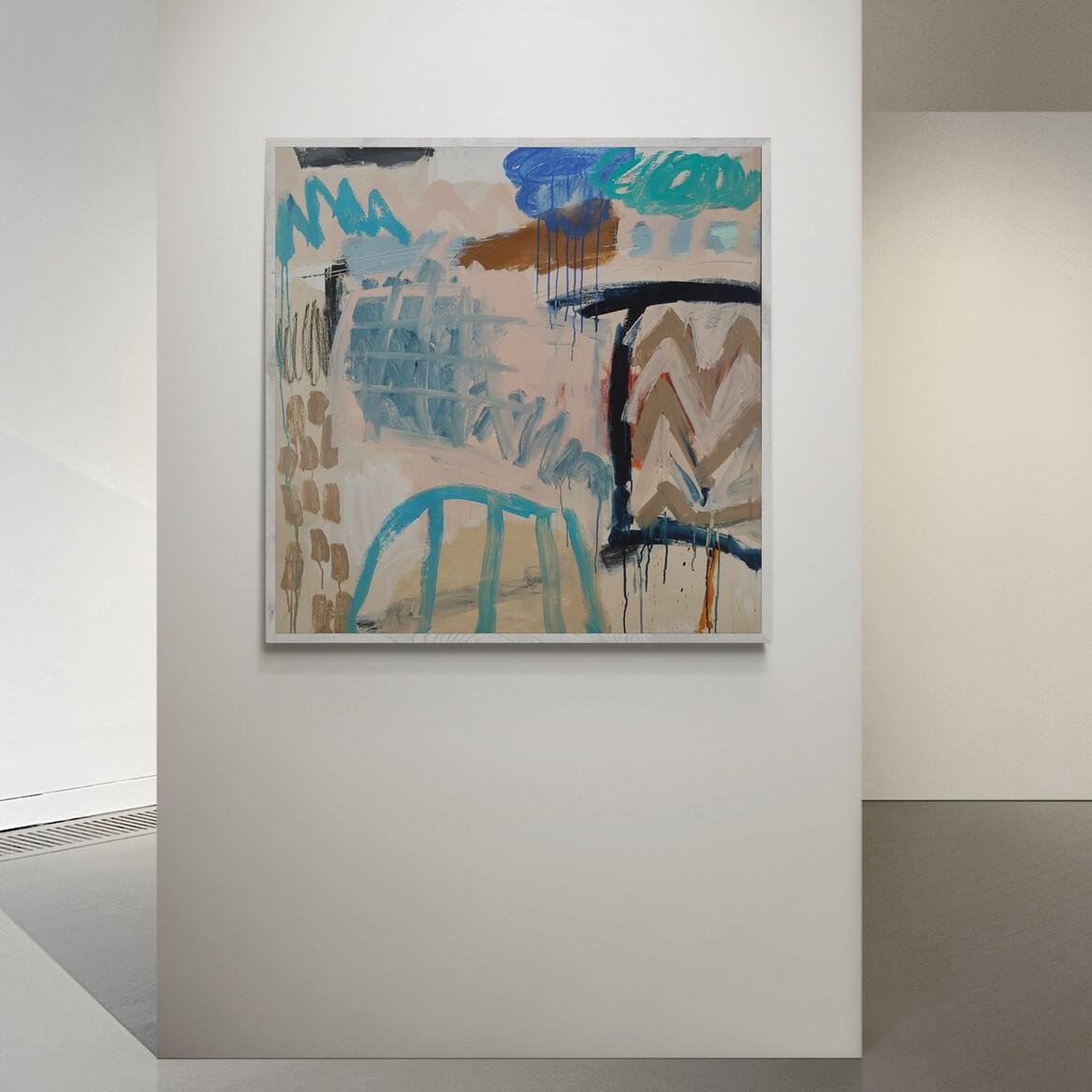 Giorni miti II. Un quadro astratto originale di Diane, Painting by Diane Whalley in vendita 3