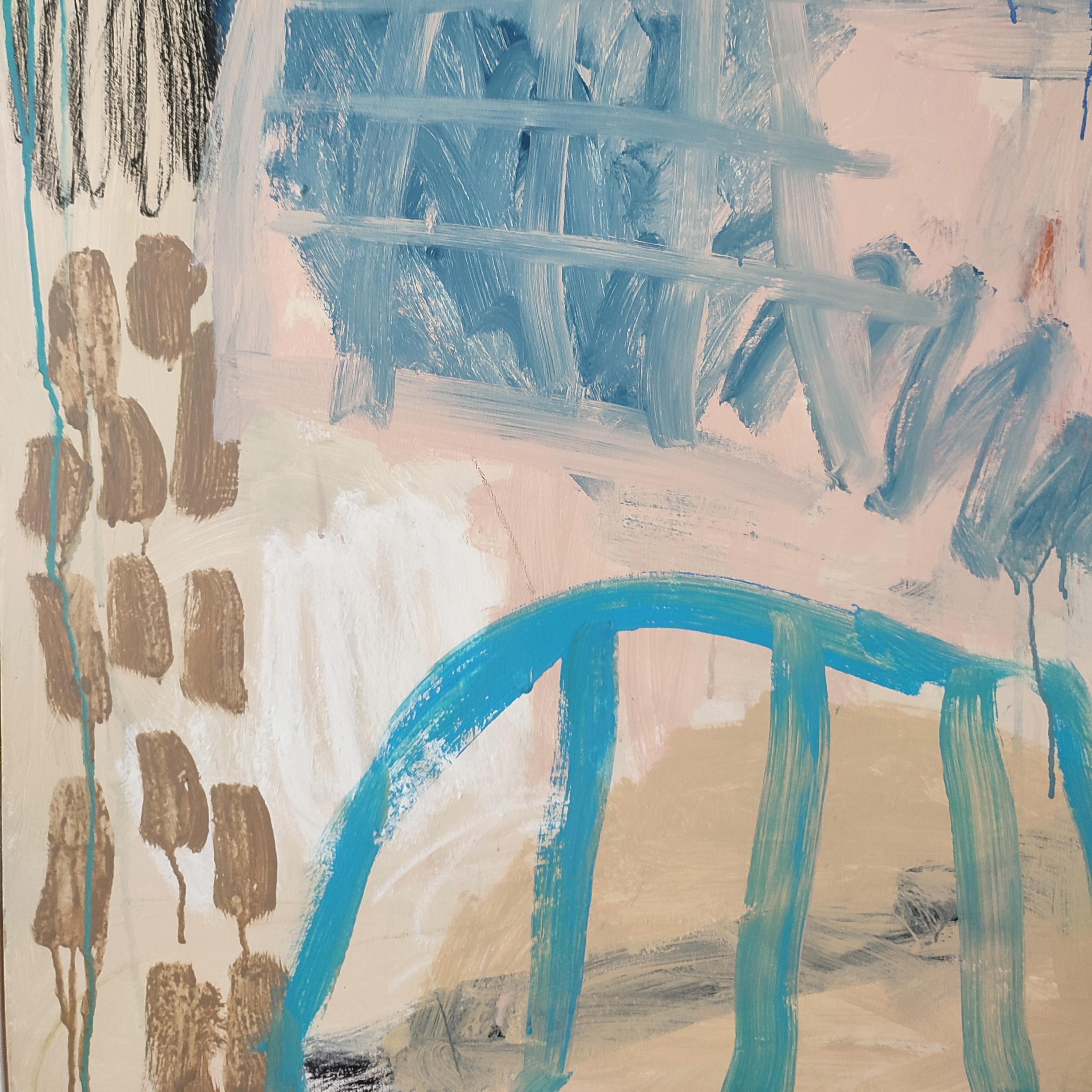 Giorni miti II. Un quadro astratto originale di Diane, Painting by Diane Whalley in vendita 4
