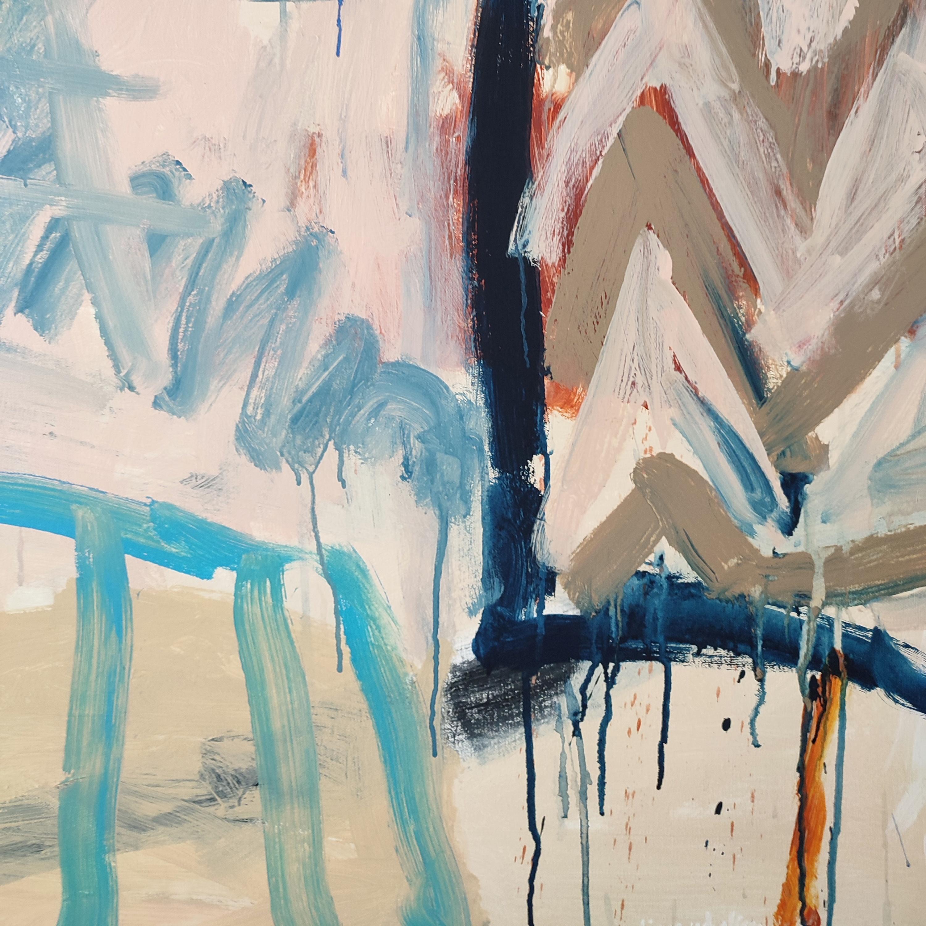Giorni miti II. Un quadro astratto originale di Diane, Painting by Diane Whalley in vendita 5