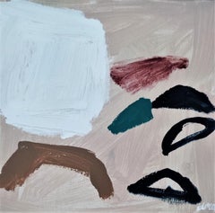 Beach Walking II, Diane Whalley, Original painting, Geometric art, Abstract art