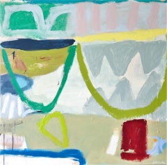 Diane Whalley, « Cheers to That », peinture abstraite originale, Art contemporain