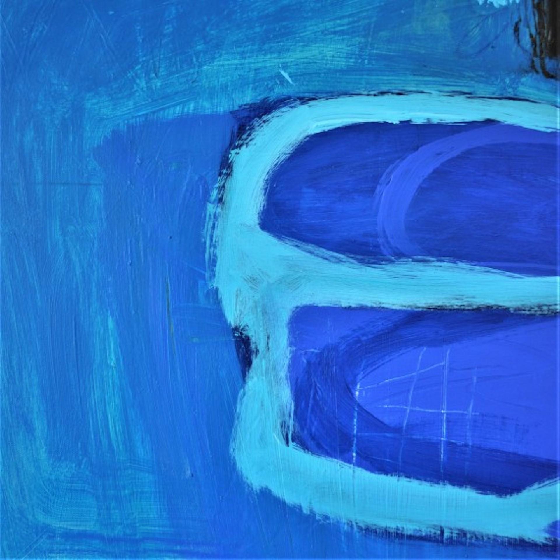 Diane Whalley, „Die Birne am Pool“, Erschwingliche Kunst, Original abstraktes Gemälde im Angebot 3