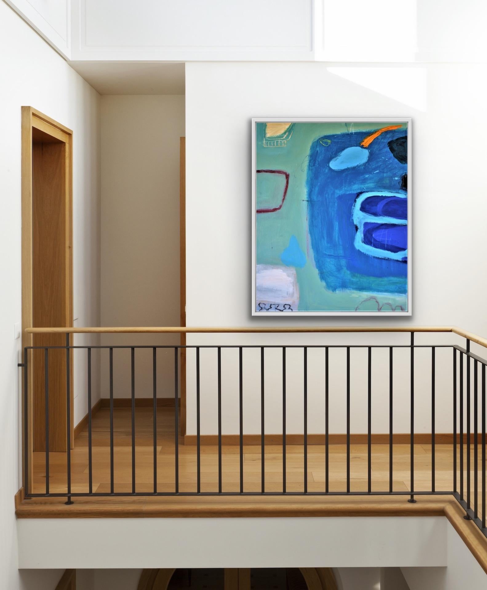 Diane Whalley, „Die Birne am Pool“, Erschwingliche Kunst, Original abstraktes Gemälde im Angebot 6