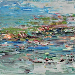 Diane Whalley, The Summer Pond, Abstract Art, Affordable Art, Art Online