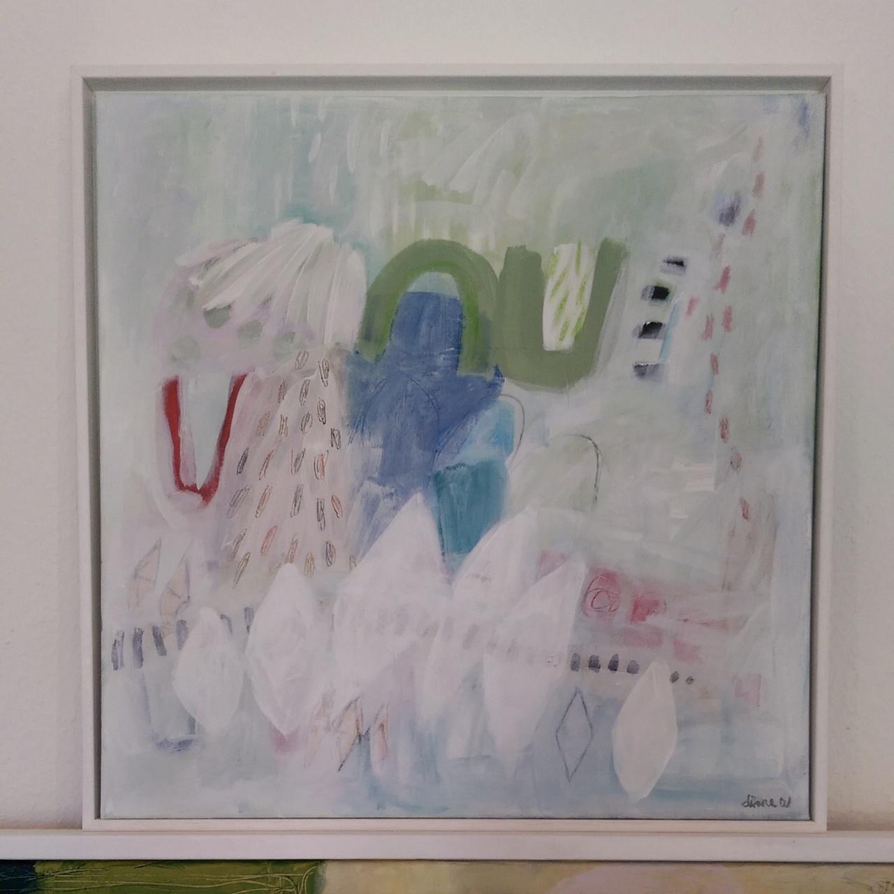 Flirtatious, Diane Whalley, Original Abstract Art, Pastel Painting, Bright Art 2
