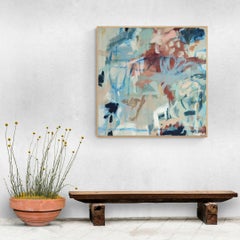 Happy to be Here. An original abstract painting by Diane Whalley