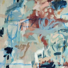 Happy to be Here. An original abstract painting by Diane Whalley