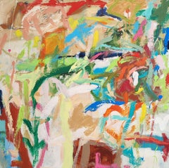 Hot in the Park. An original abstract painting by Diane Whalley