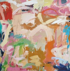 Into the Lush of Life. An original abstract painting by Diane Whalley