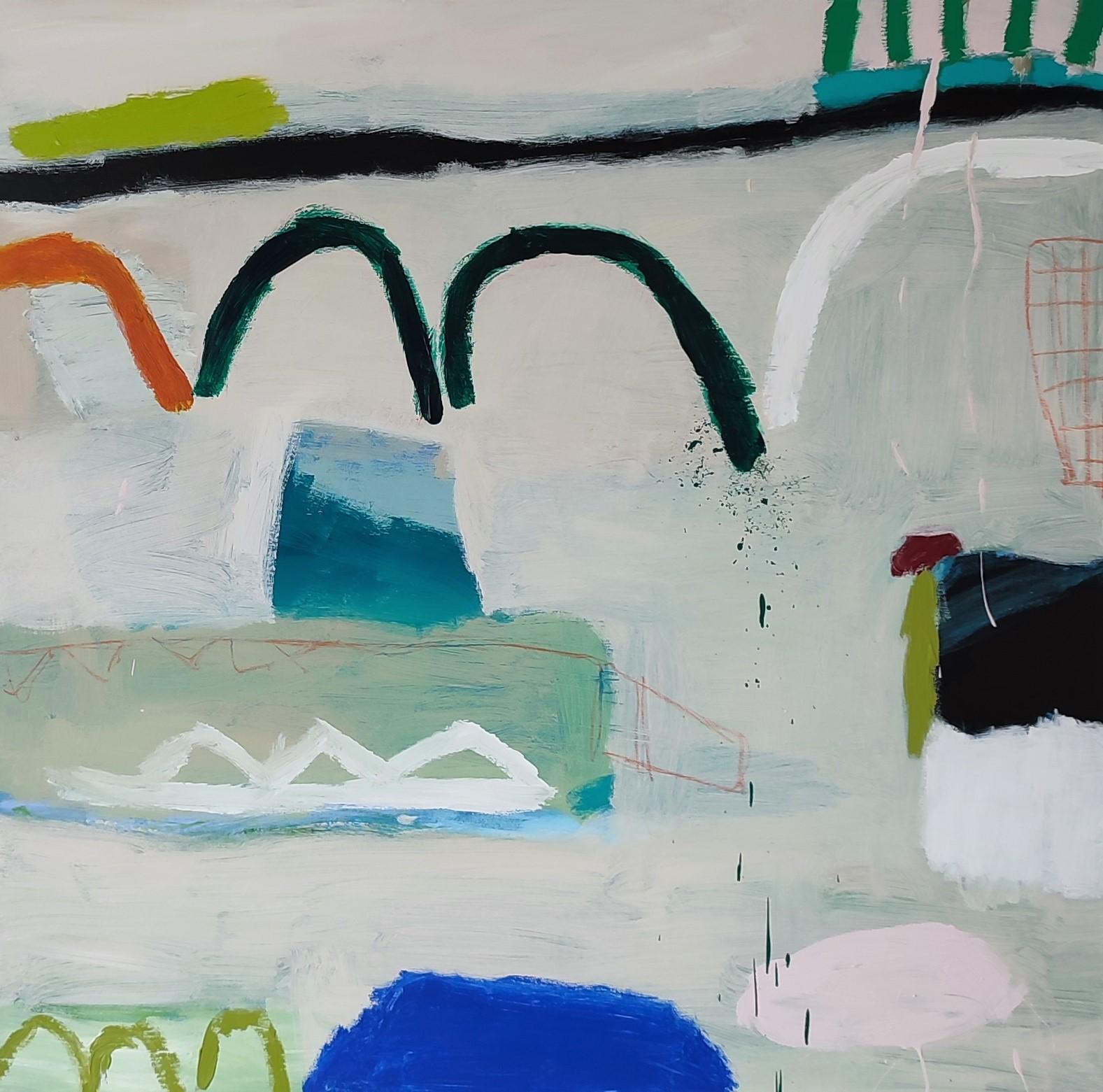 Diane Whalley Abstract Painting - Under the Arches