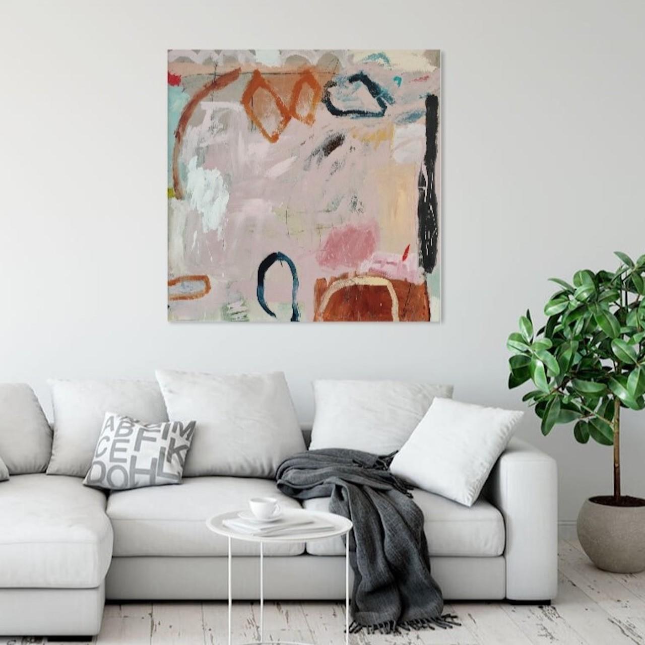 Caminando por el aire. Una obra de arte abstracta original de Diane, Pintura de Diane Whalley en venta 9
