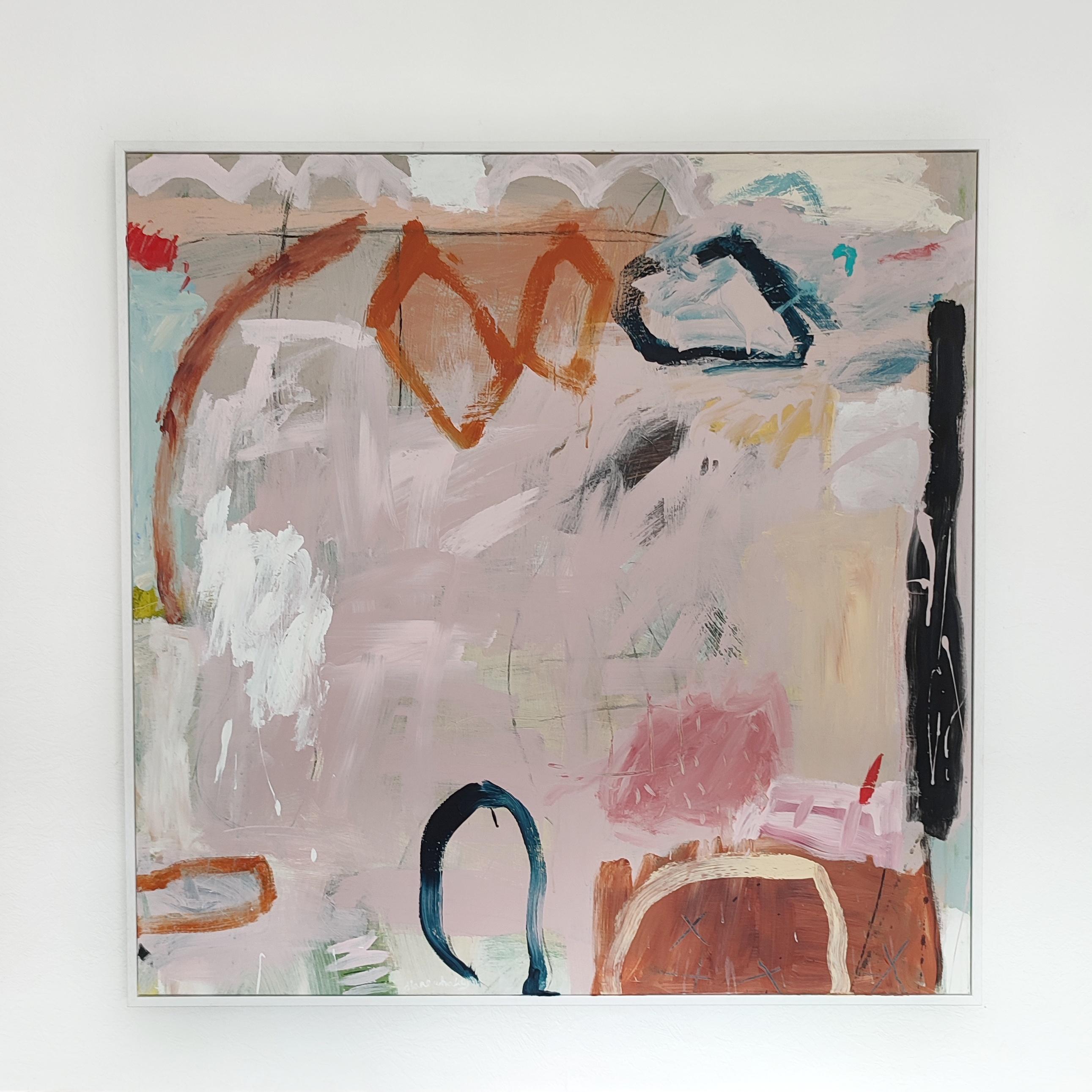 Caminando por el aire. Una obra de arte abstracta original de Diane, Pintura de Diane Whalley en venta 1