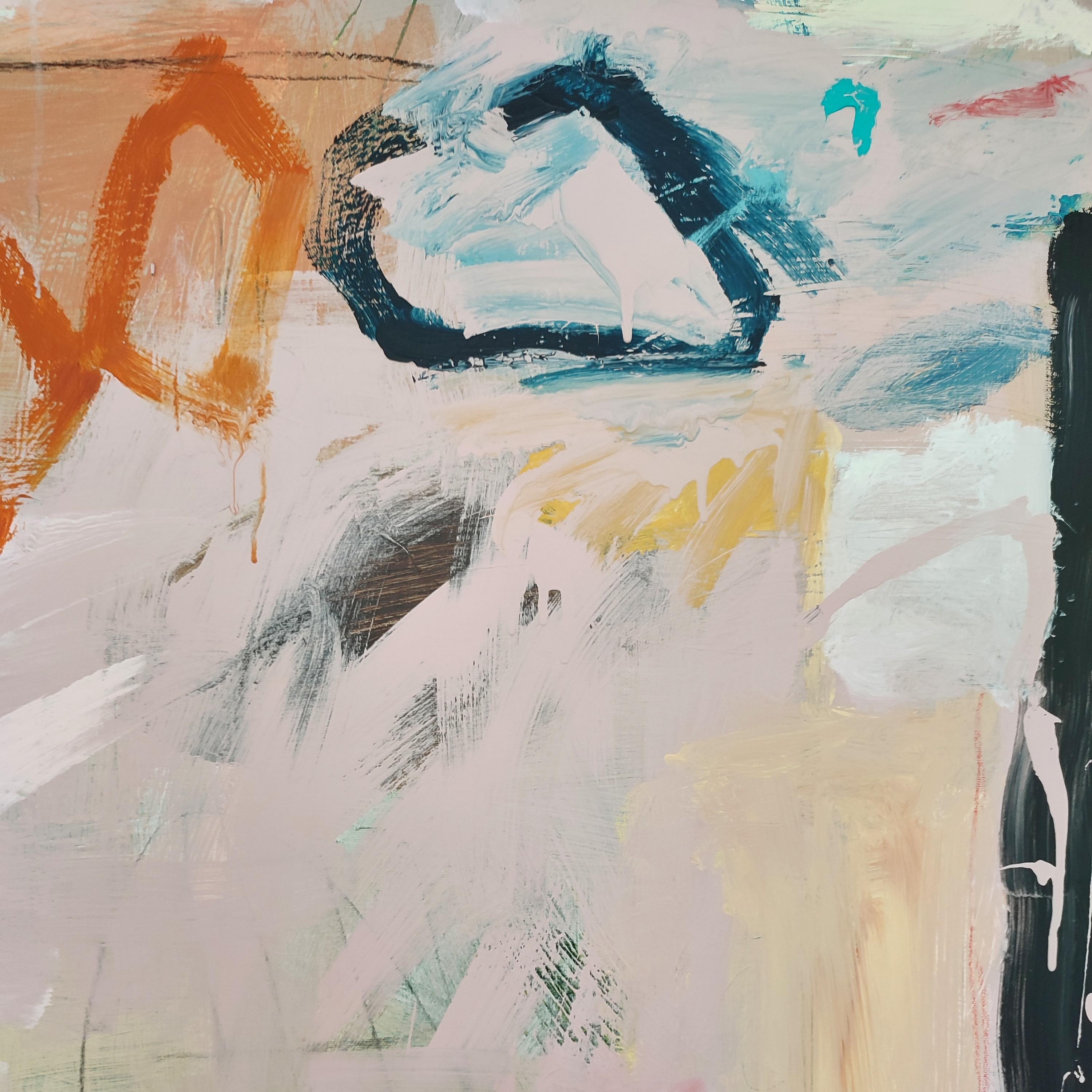 Caminando por el aire. Una obra de arte abstracta original de Diane, Pintura de Diane Whalley en venta 2