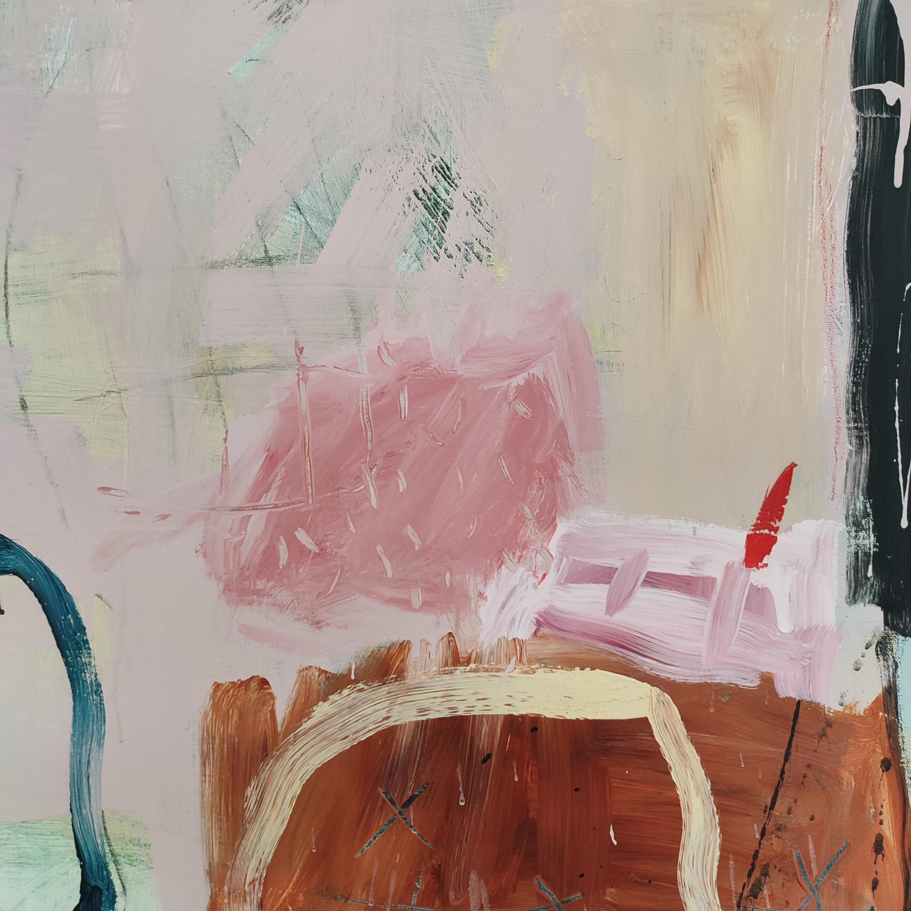 Caminando por el aire. Una obra de arte abstracta original de Diane, Pintura de Diane Whalley en venta 5