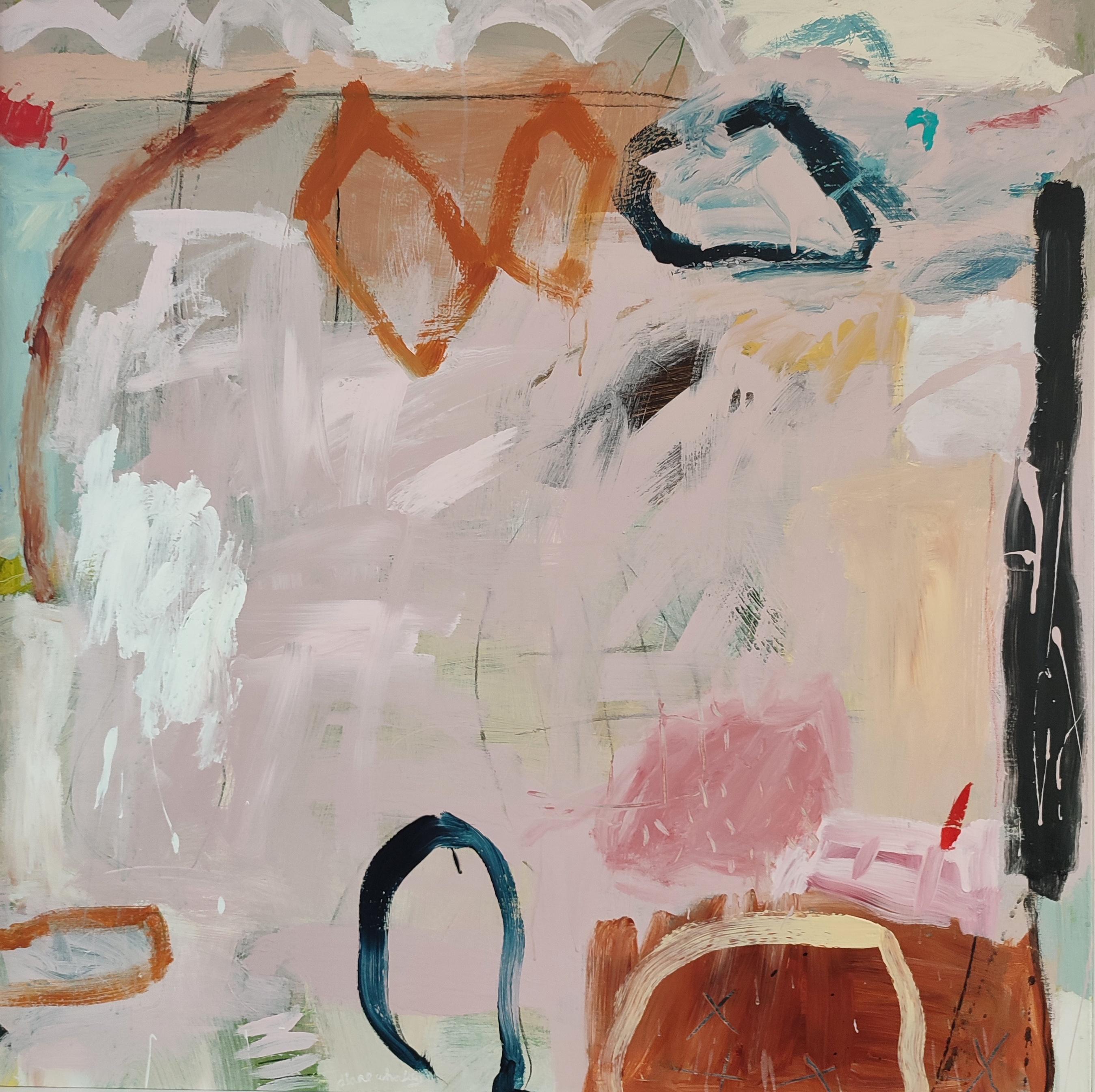 Caminando por el aire. Una obra de arte abstracta original de Diane, Pintura de Diane Whalley en venta 6