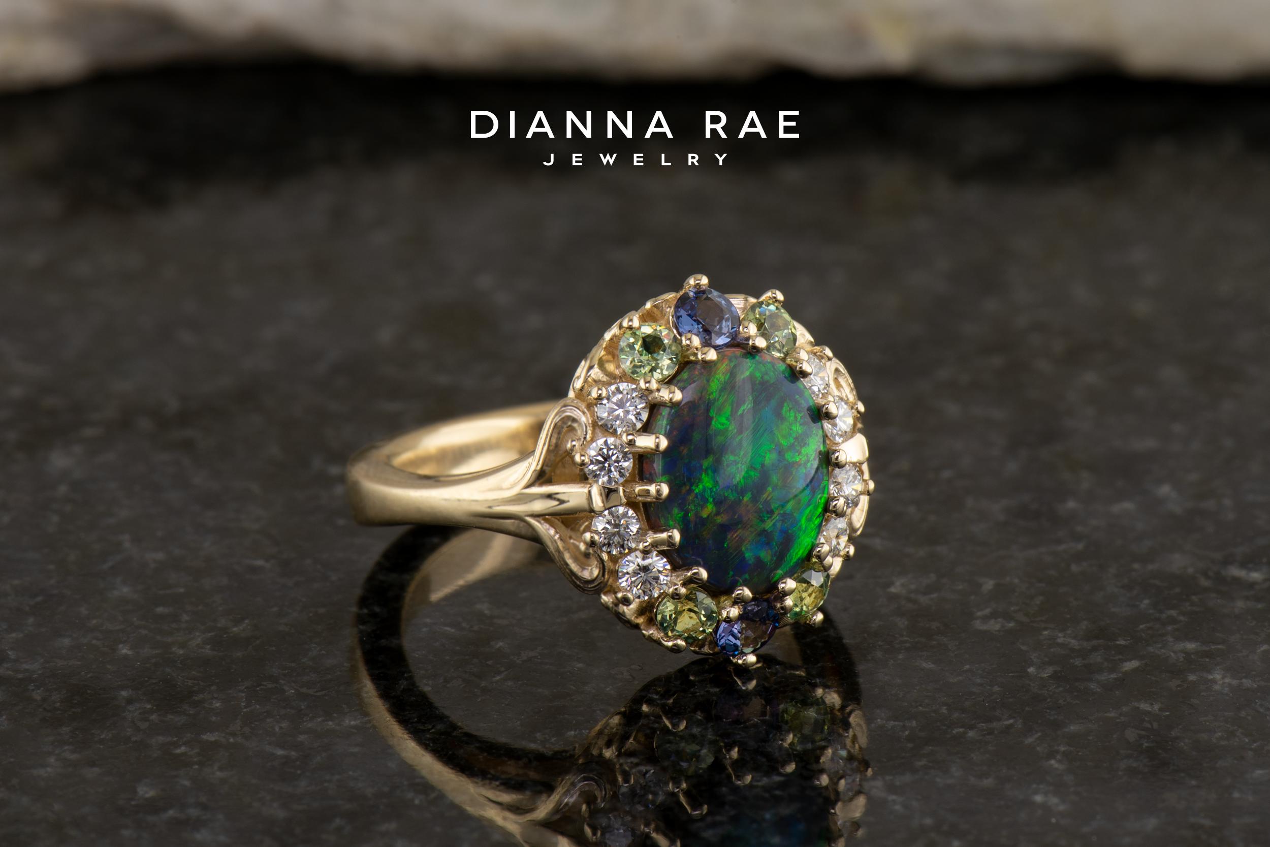 alexandrite opal ring