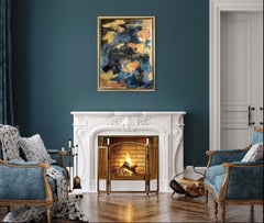 Tanzanite, original painting, abstract, contemporary