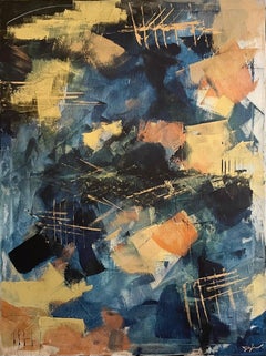 Tanzanite, original painting, abstract, contemporary