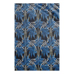 Tissu en velours bleu Dianne