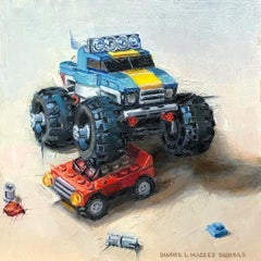 "Monster Truck" (2023) By Dianne L Massey Dunbar, Original Oil Still-Life