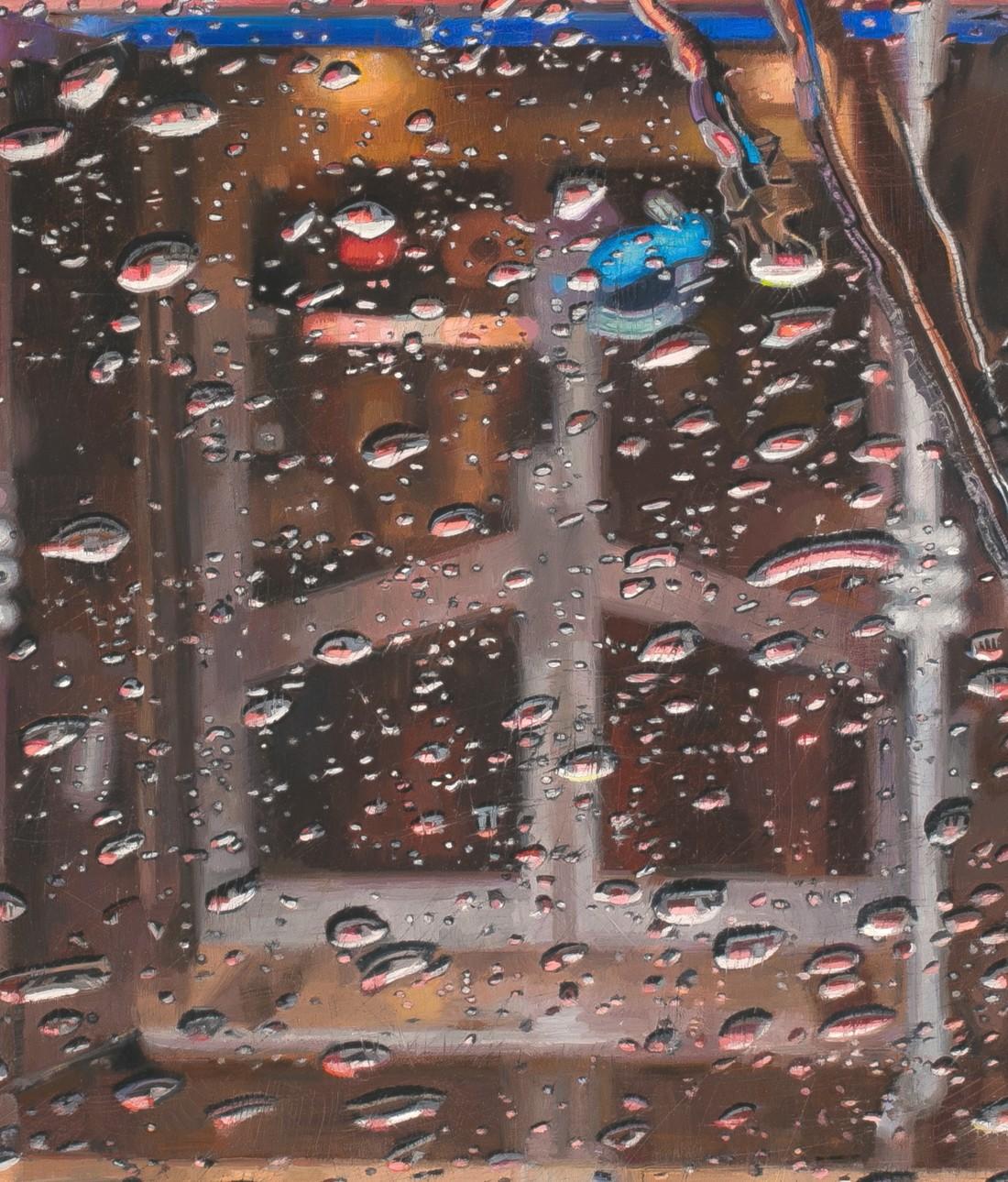 „Rain on Windshield: Rosie's Diner II“ (2021) von Dianne L Massey Dunbar im Angebot 3