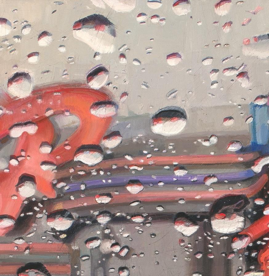 „Rain on Windshield: Rosie's Diner II“ (2021) von Dianne L Massey Dunbar im Angebot 5