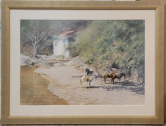 "Bestie da soma" (2023) di Andy Evansen, acquerello originale