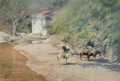 "Beasts of Burden" (2023) By Andy Evansen, Original Watercolor Painting