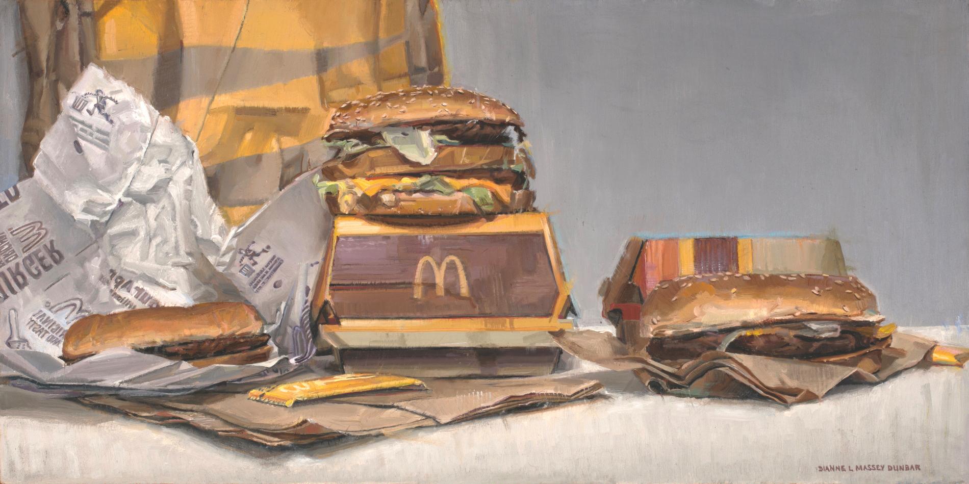 "Trío" (2022) Por Dianne L. Massey Dunbar, Pintura al óleo original de bodegón