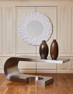 Bureau Diapason en acier inoxydable de Marzio Cecchi pour le Studio Most Firenze.