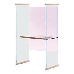 Diapositive High Desk in Lilac Back, by Ronan & Erwan Bouroullec for Glas Italia