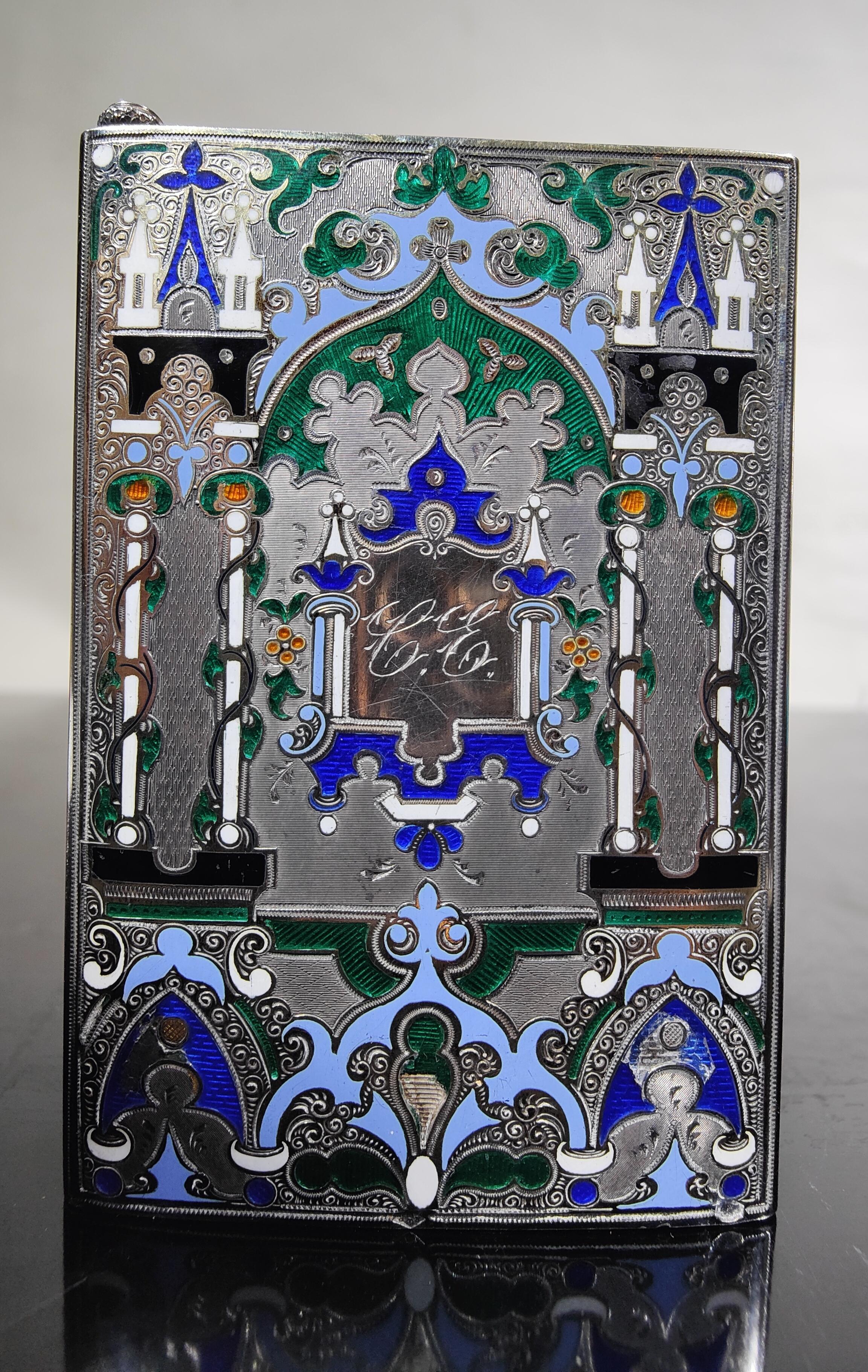 Diary In Silver And Art Deco Enamels In Good Condition For Sale In Madrid, ES