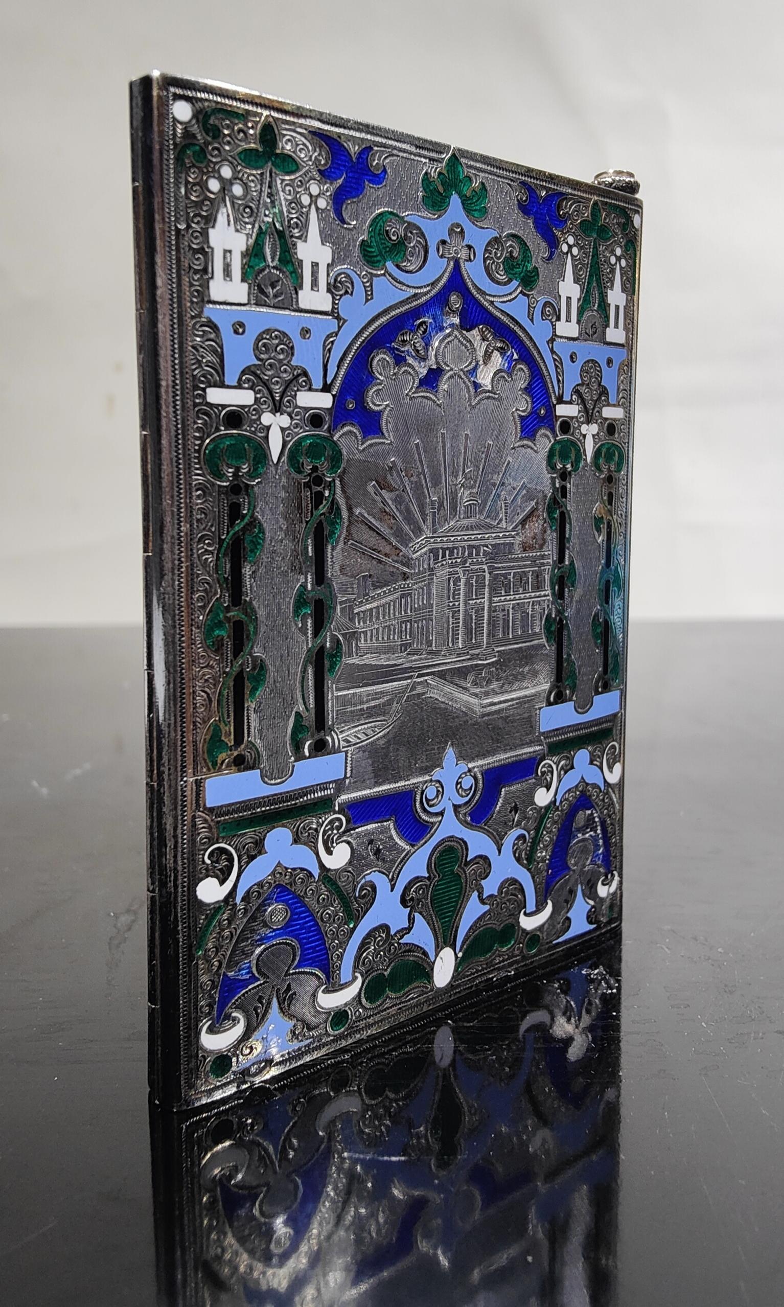 Early 20th Century Diary In Silver And Art Deco Enamels For Sale